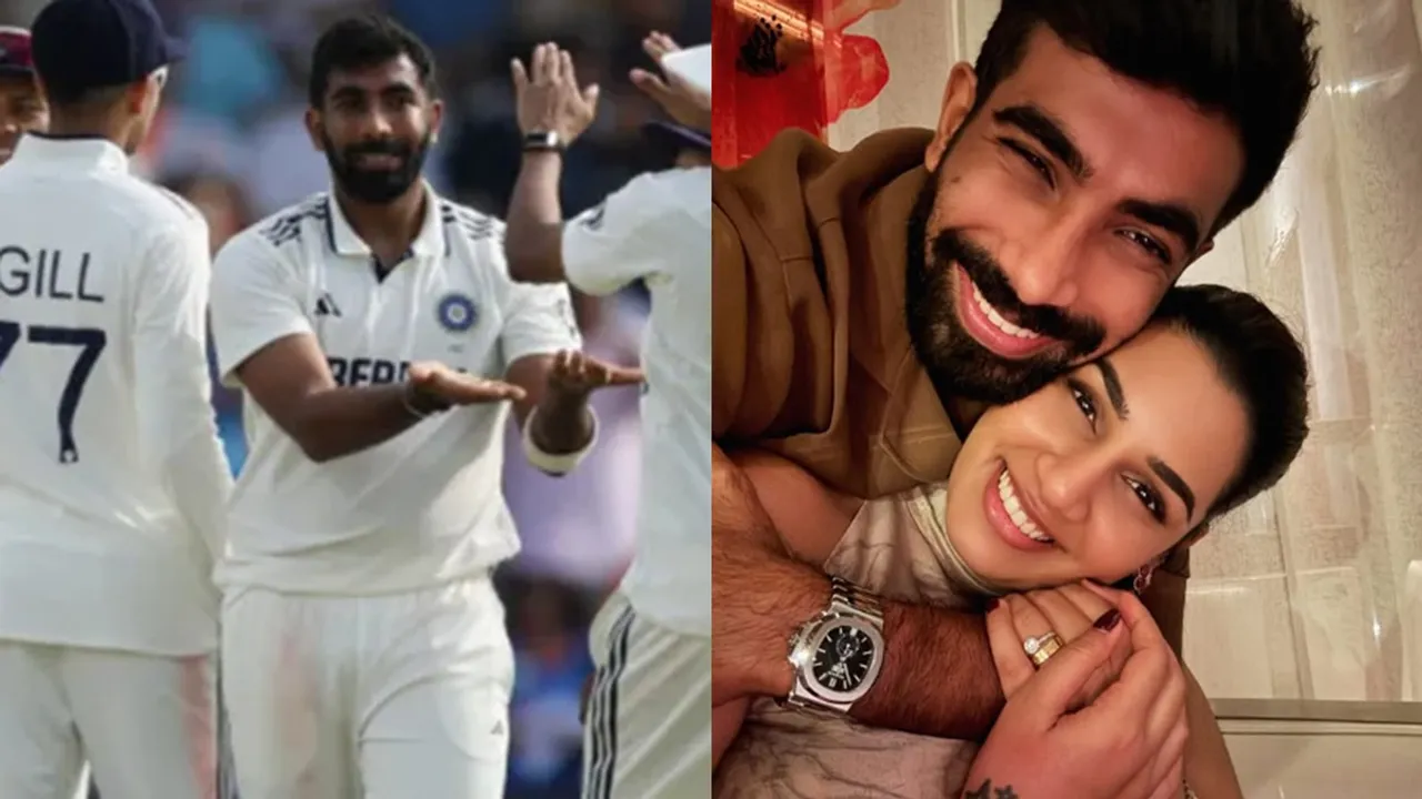 Bumrah and Sanjana