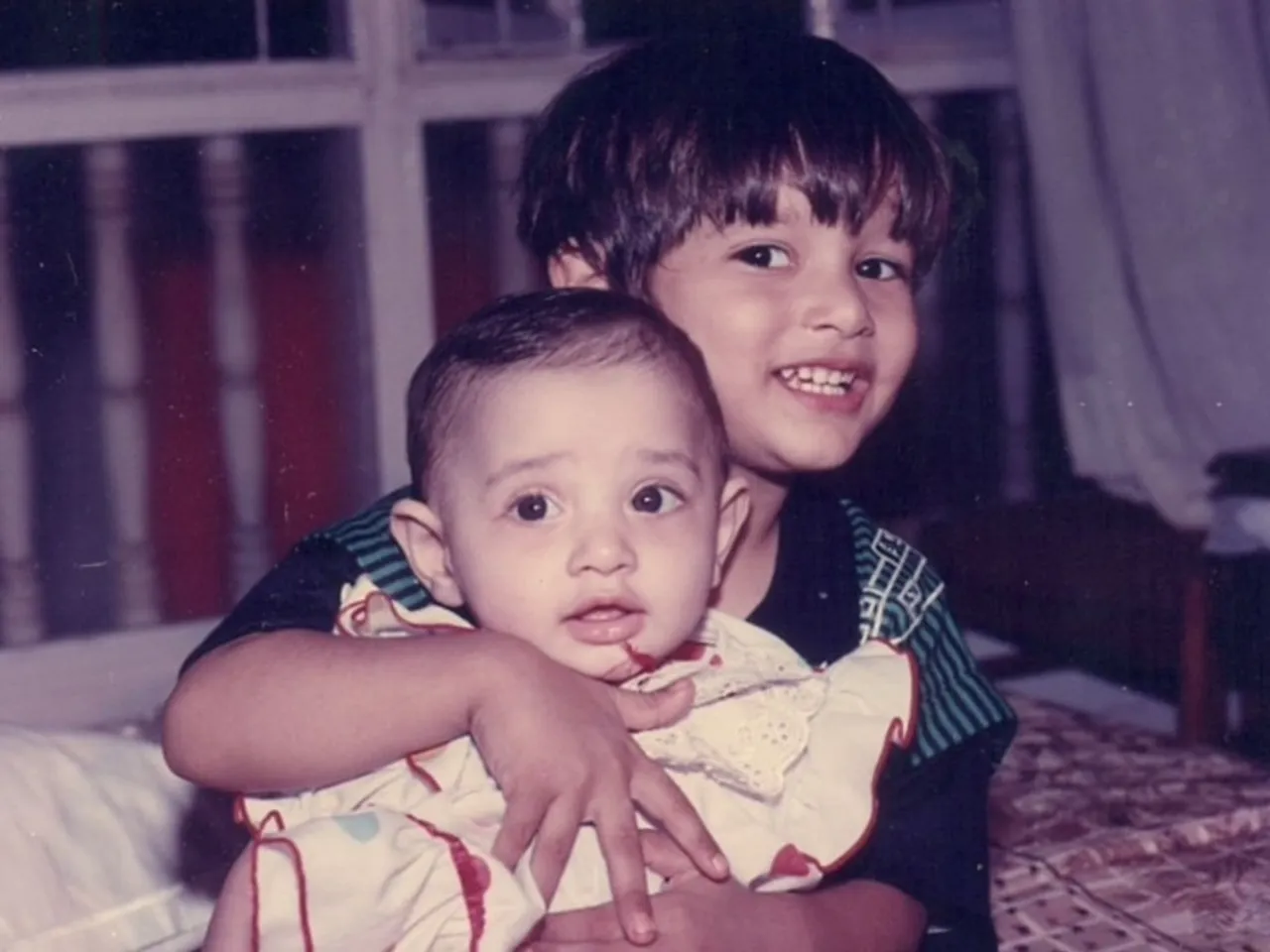 Tamannaah Bhatia childhood photo with brother 1
