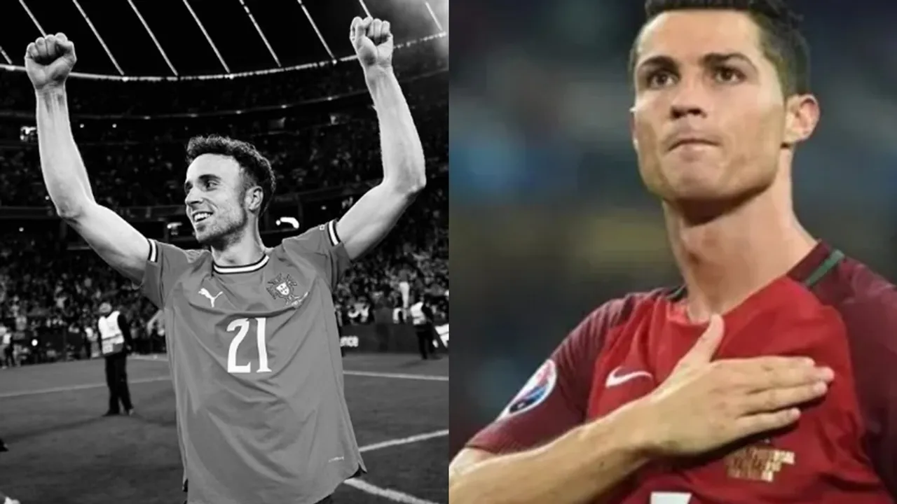 Cristiano Ronaldo and Diogo Jota
