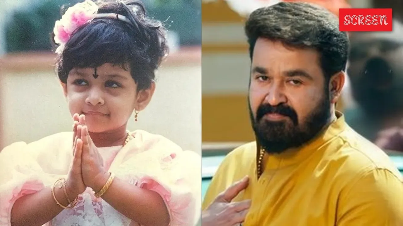Prayaga Martin childhood photo