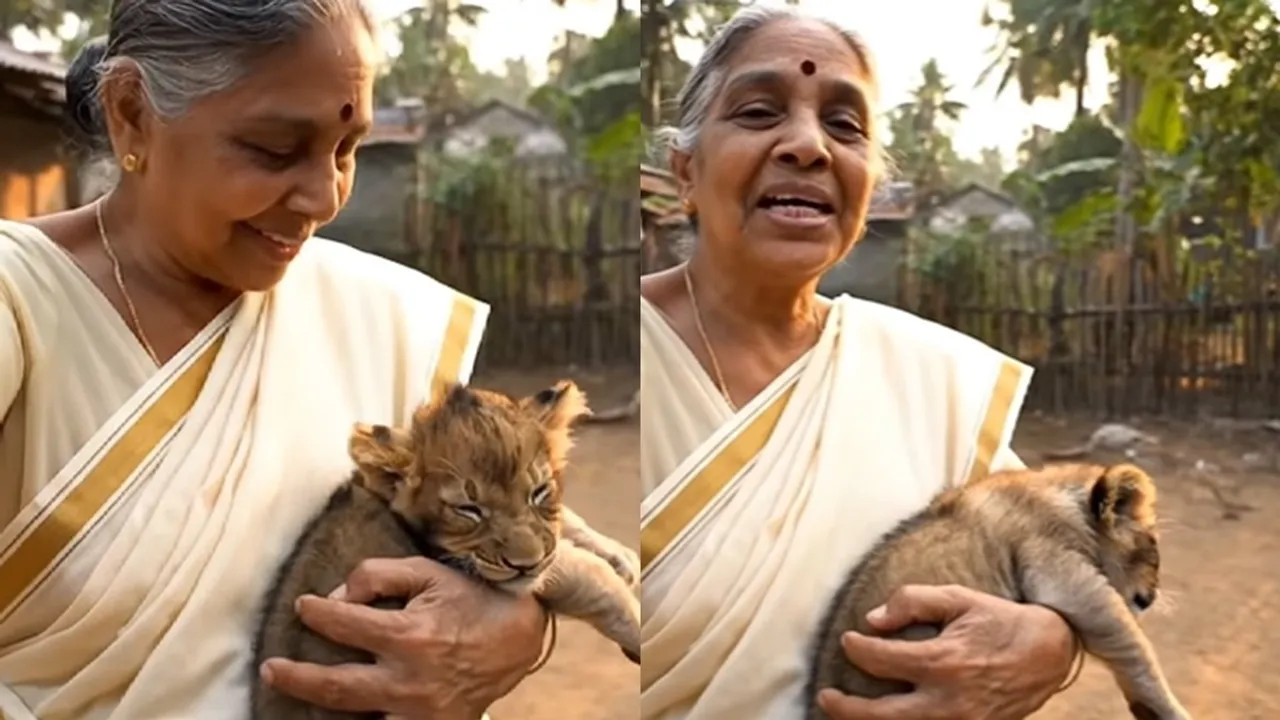 Lion Viral Video