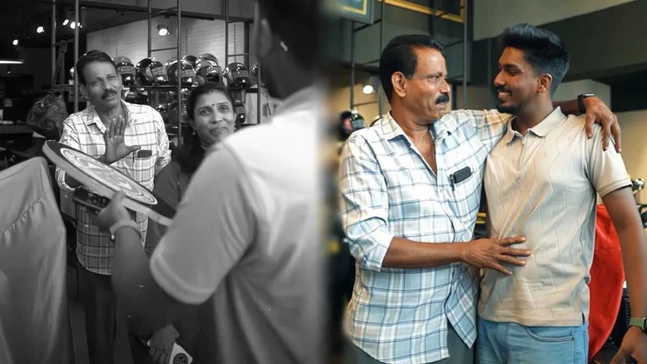 Kerala man gifts father a Bullet