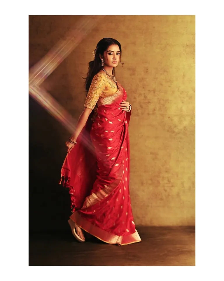 Anupama Parameswaran Saree 5