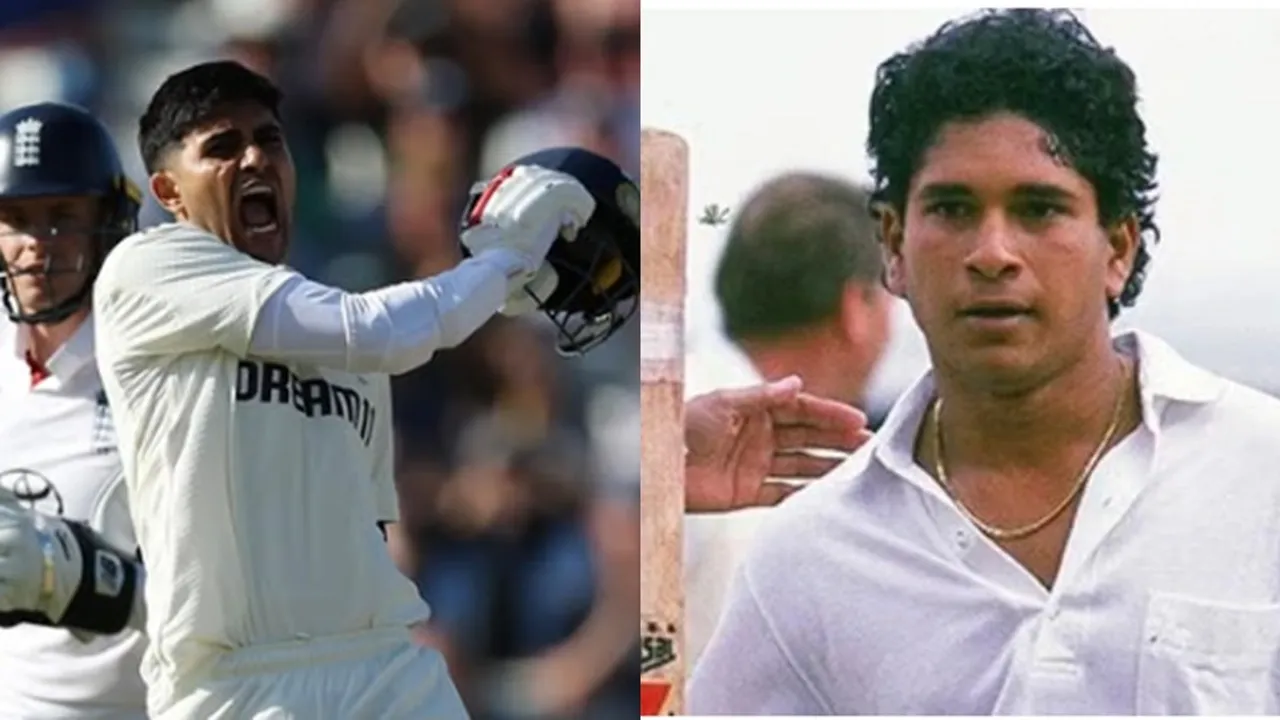 Shubman Gill and Sachin Tendulkar