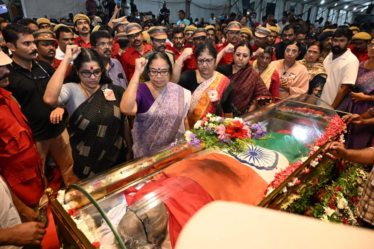 VS Achuthanandan Funeral