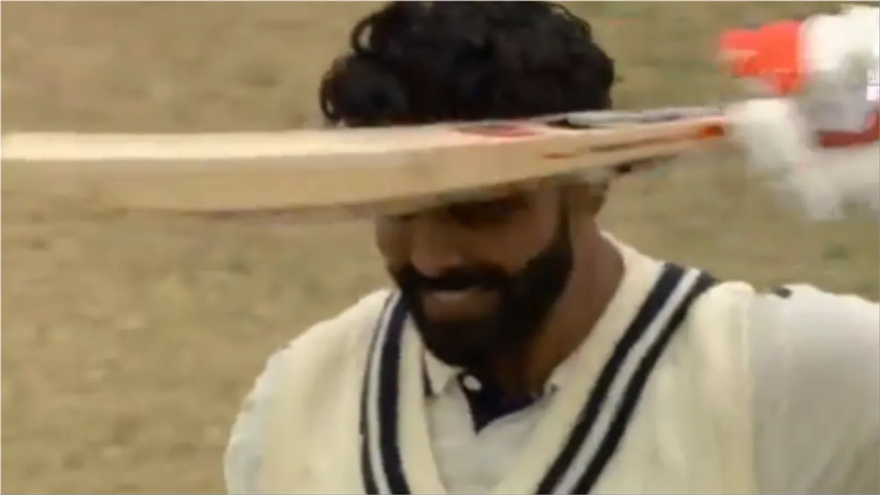 Ravindra Jadeja Century Celebration