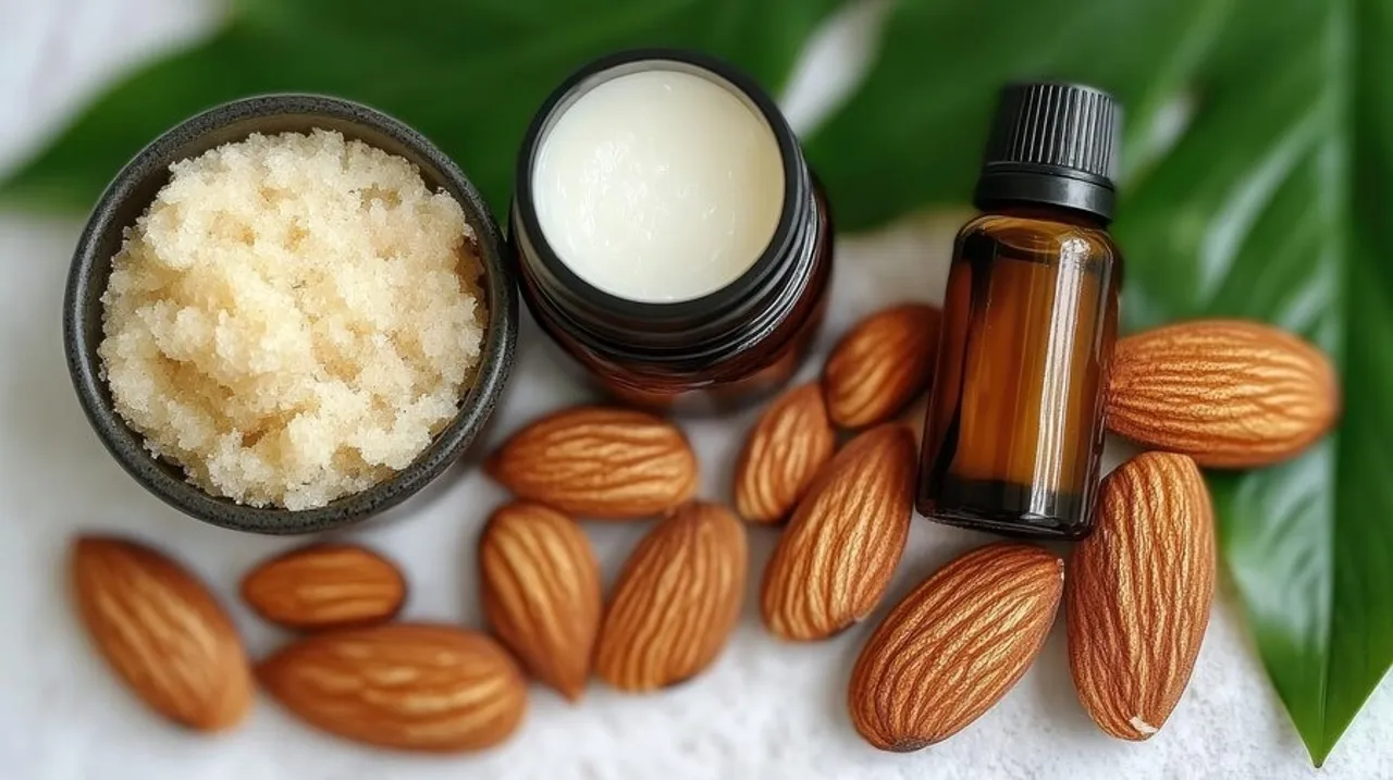 Homemade Herbal Skincare With Almonds 6