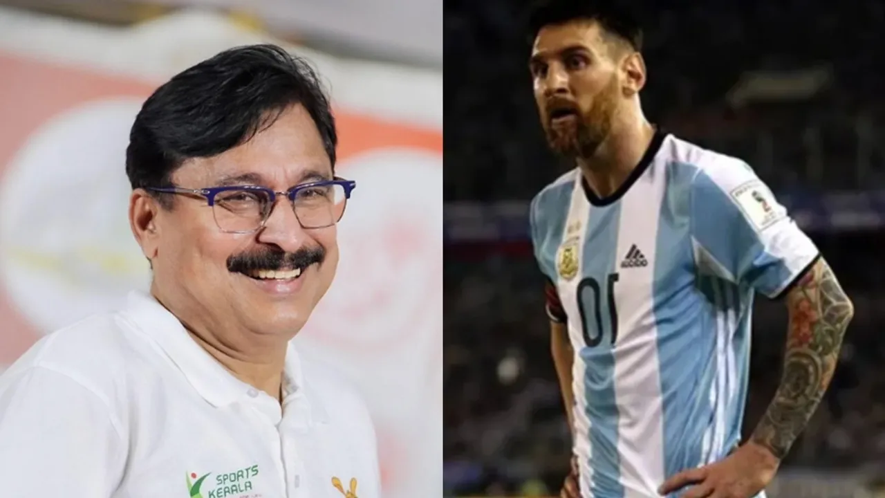 Lionel Messi and Minister Abdurahman