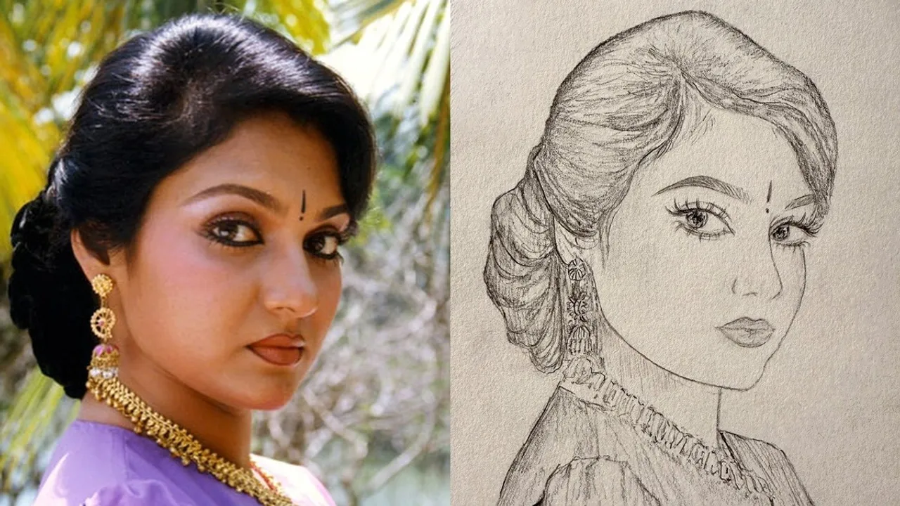 Madhavi drawing by daughter