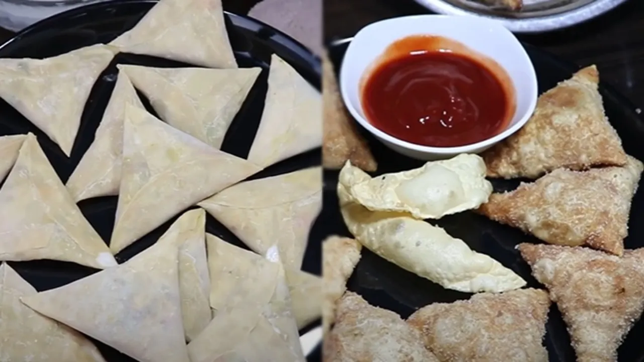 Pappadom Samoosa Snack Recipe FI