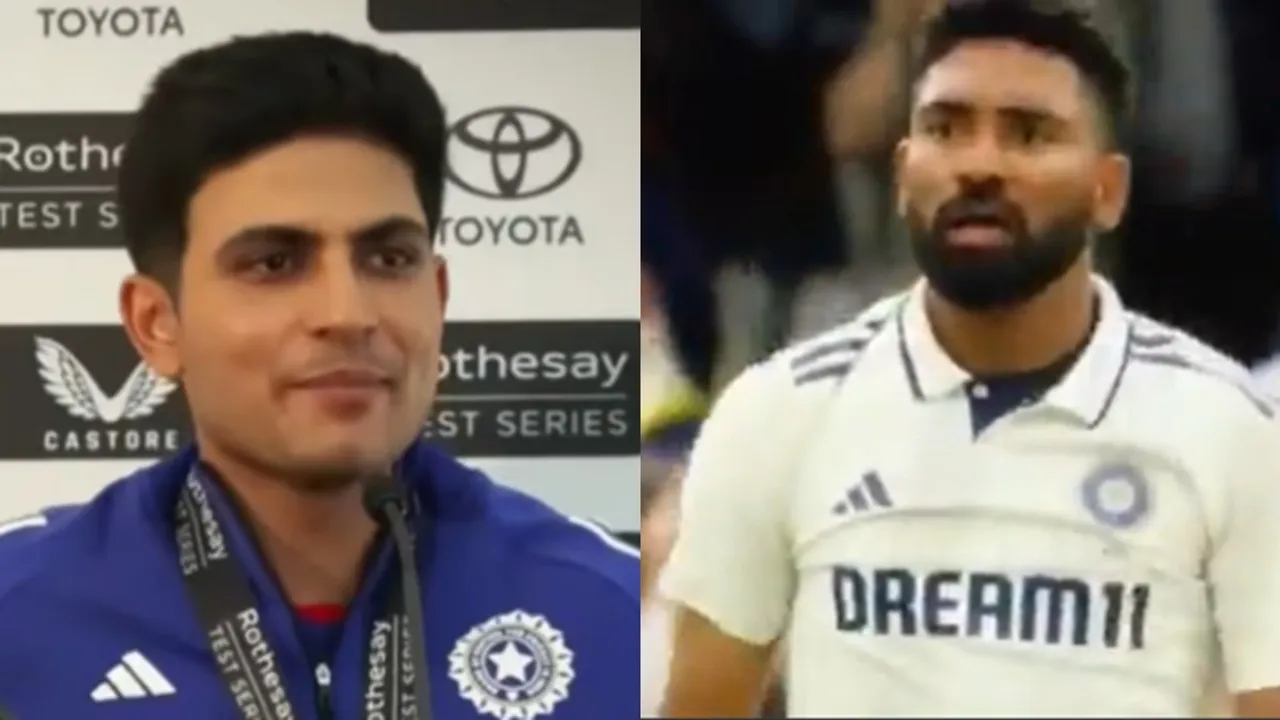 Mohammed Siraj and Shubman Gill