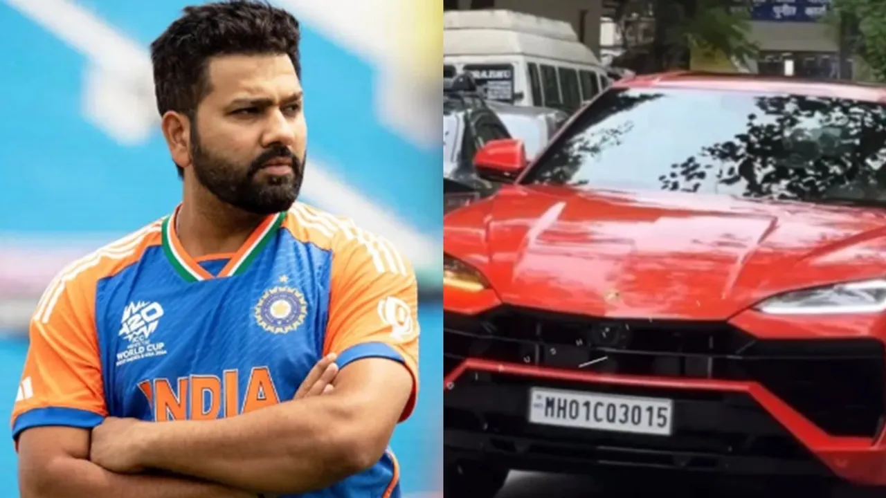 Rohit Sharma Lamborghini number