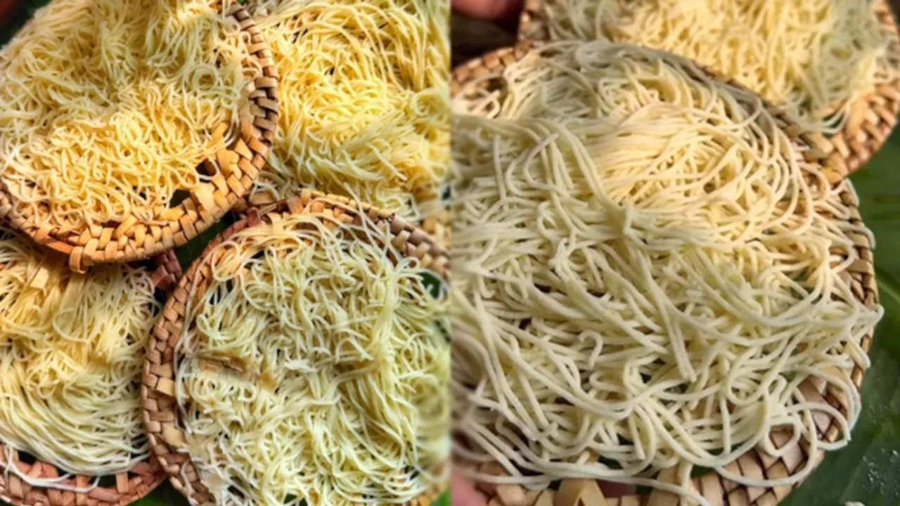 Sweet Potato Idiyappam Recipe FI