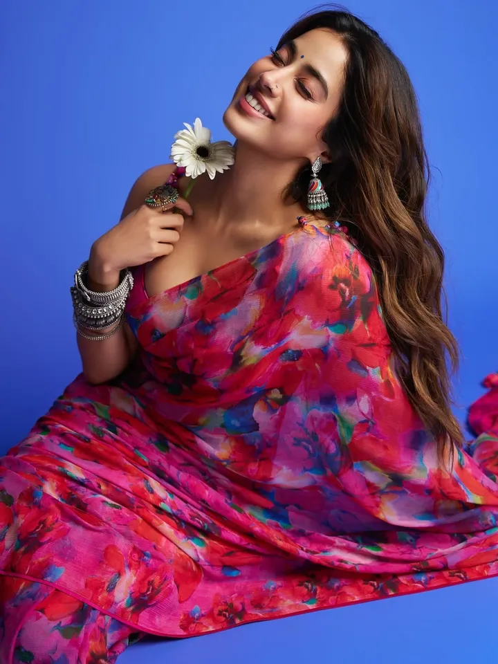 Saree Look Of Janhvi Kapoor