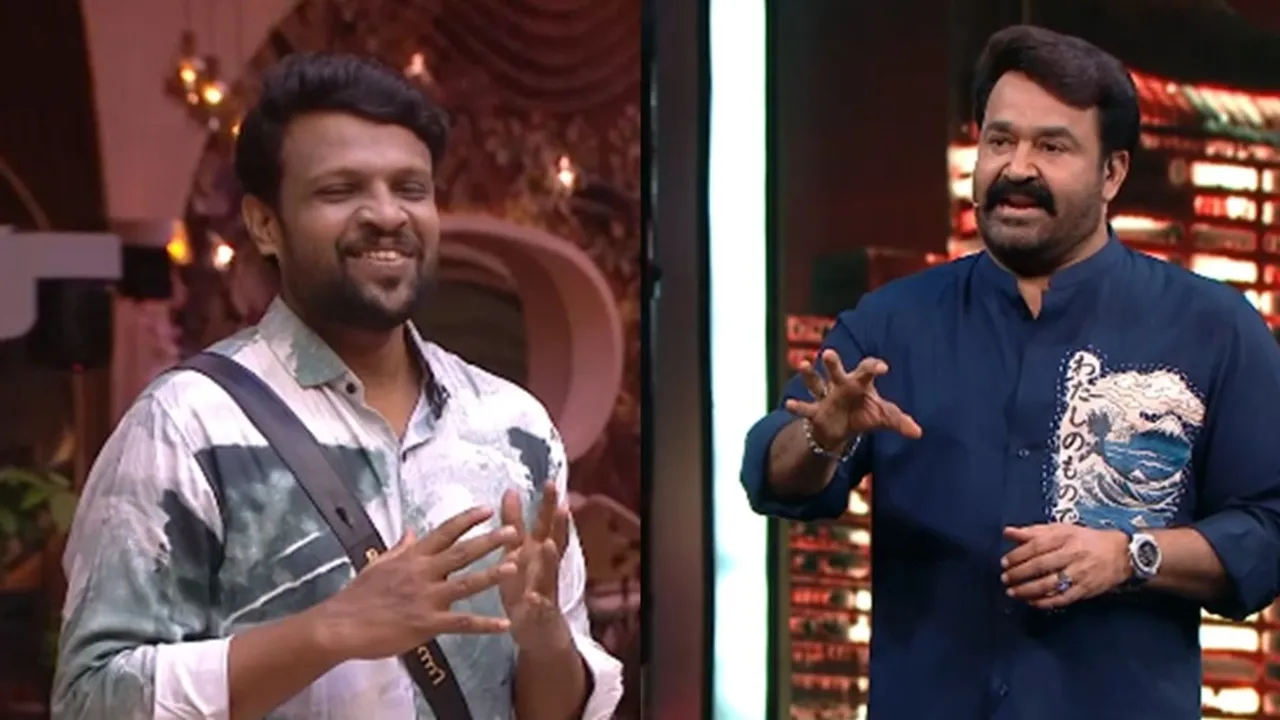 Bigg Boss Malayalam Season 7 Mohanlal and Aneesh