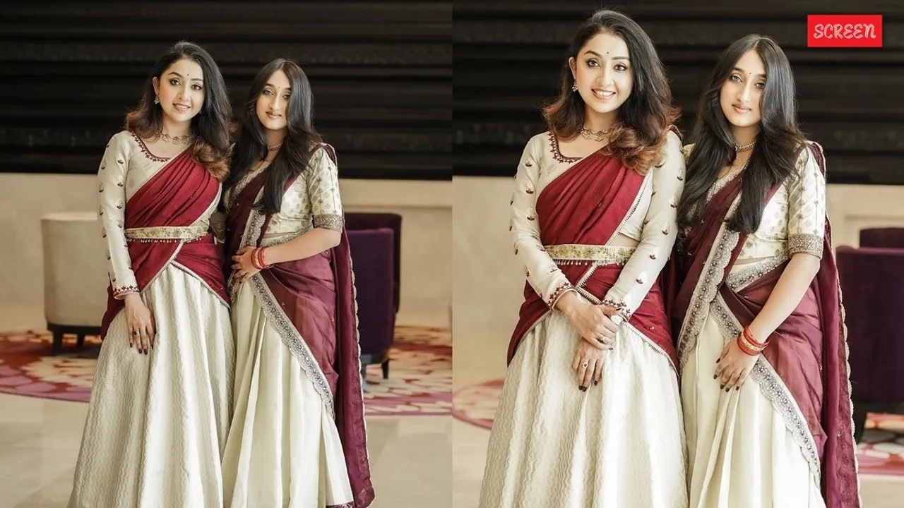 Nithya Das Daughter onam attire