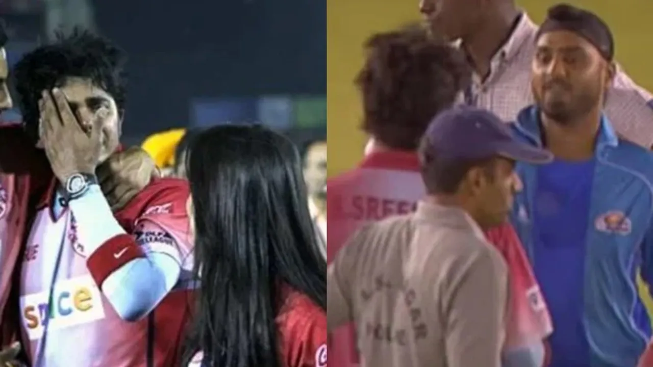 Harbajan Singh and S Sreesanth