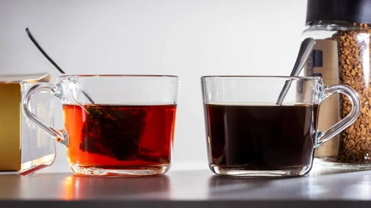 Black coffee Black tea