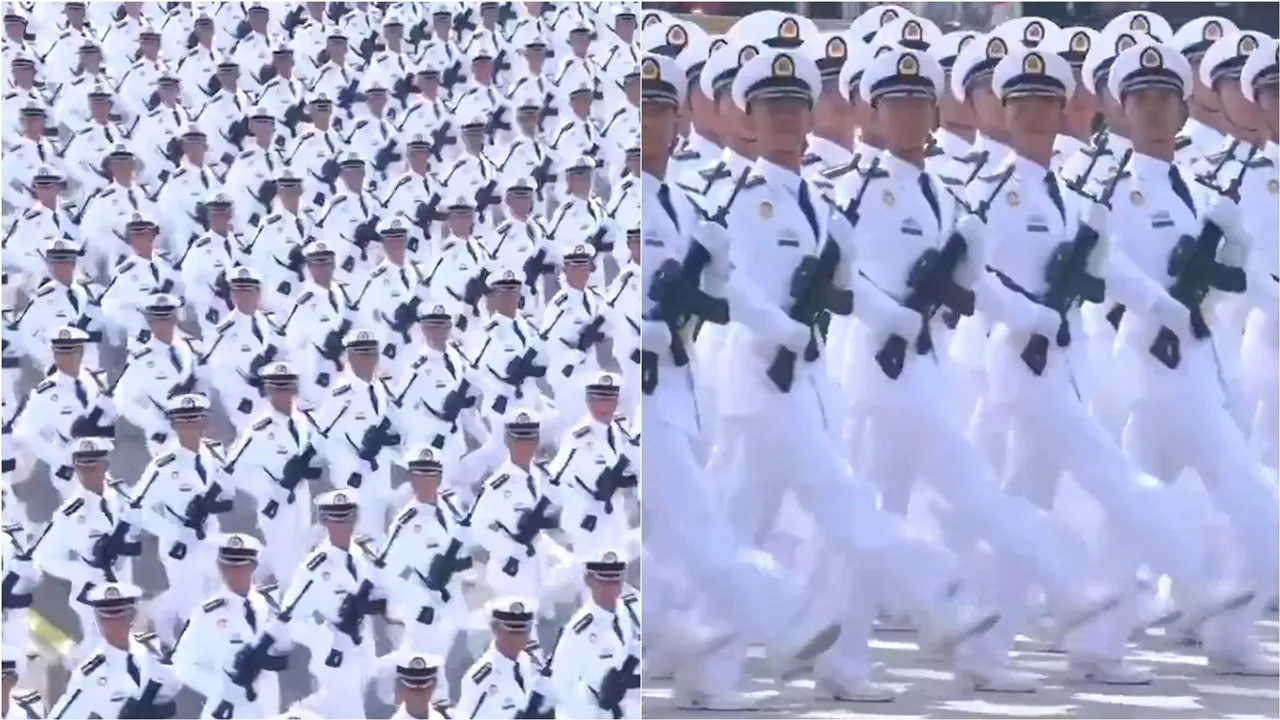 China Military Parade at Tiananmen Square