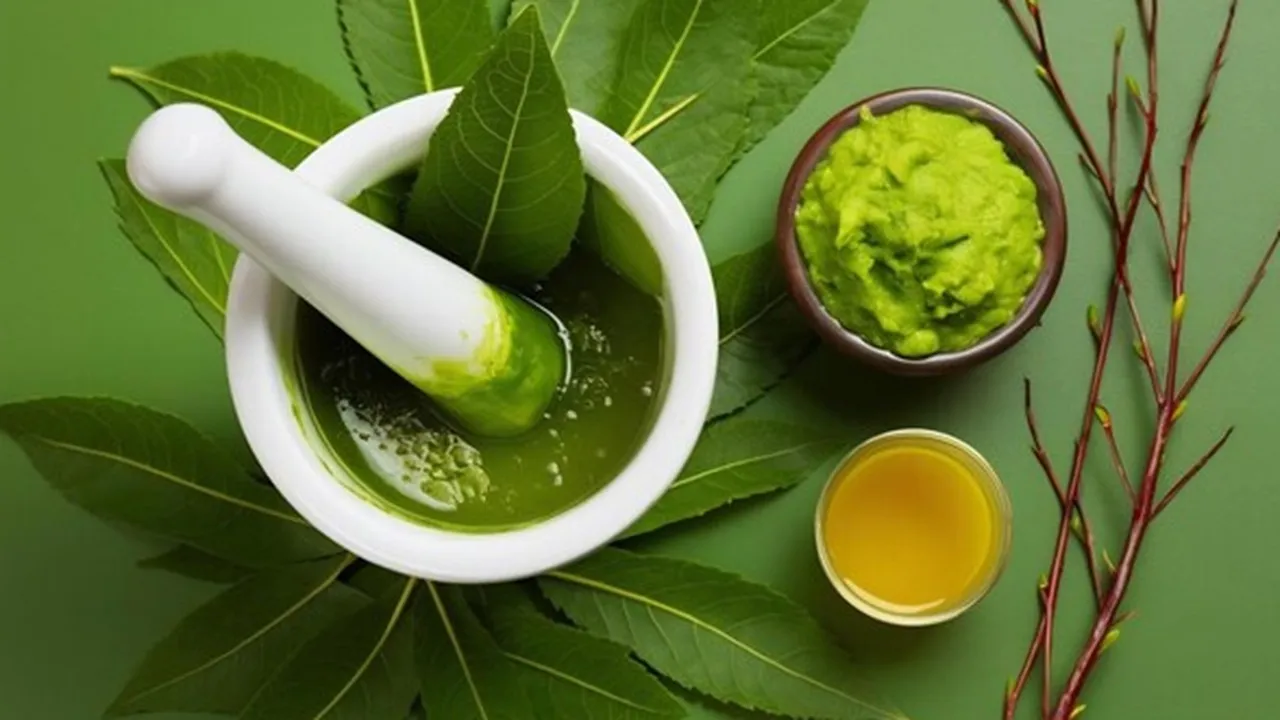 Skin Care With Herbal Leaves FI