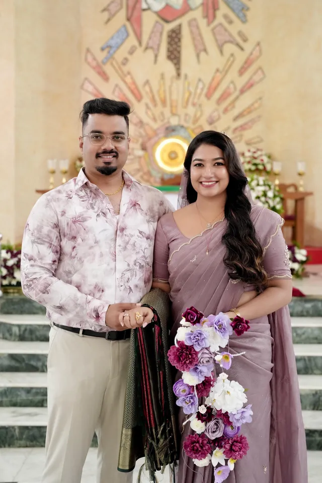 Grace Antony Aby Tom Cyriac Wedding Photo 1