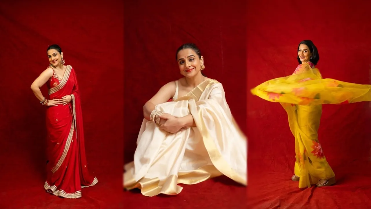 Vidya Balan Navaratri Look FI