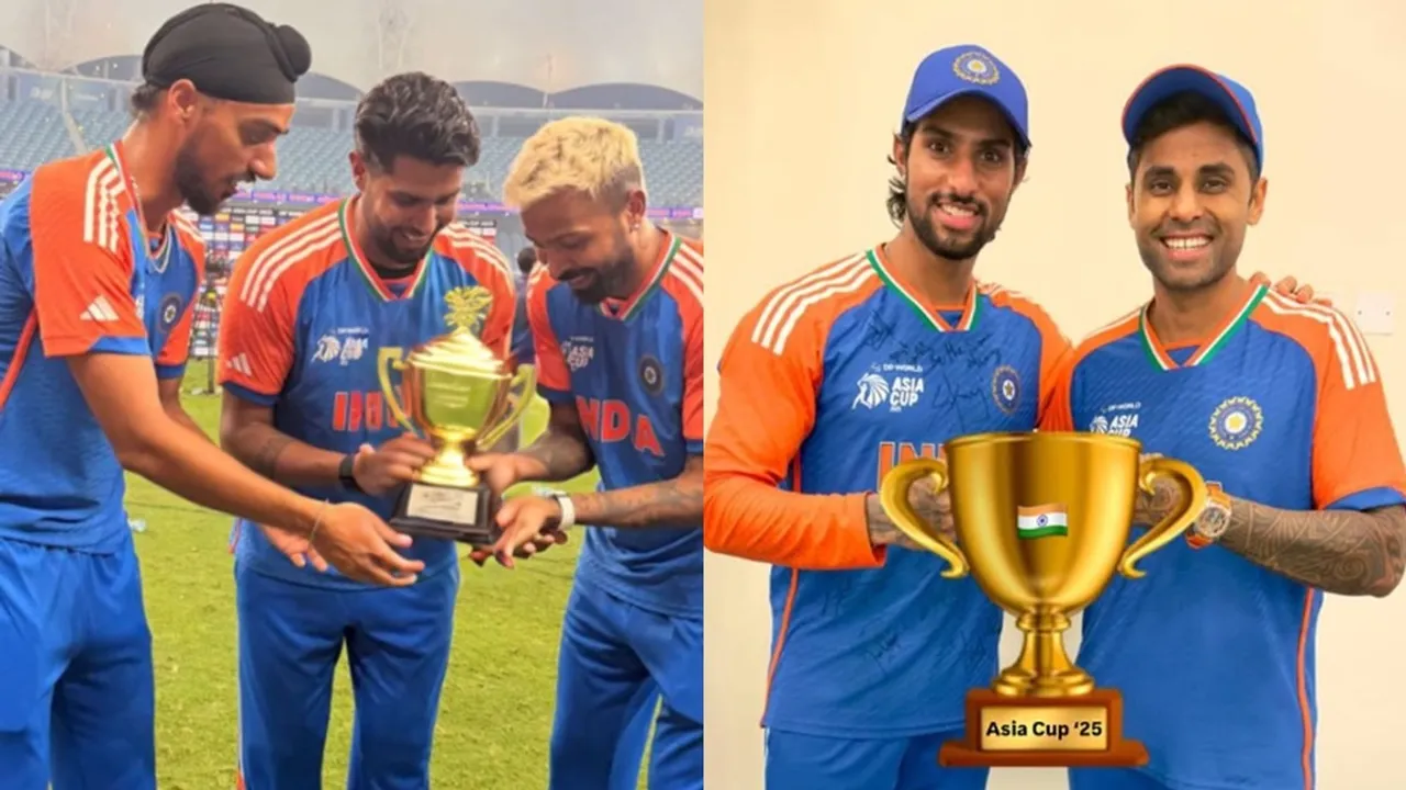 Indian Cricket Players Asia Cup Celebration