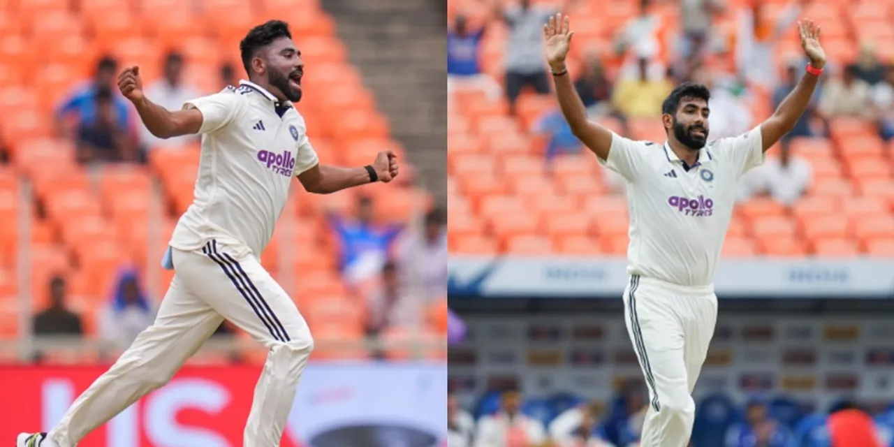 IND vs WI 1st Test Cricket Mohammed Siraj and Bumrah