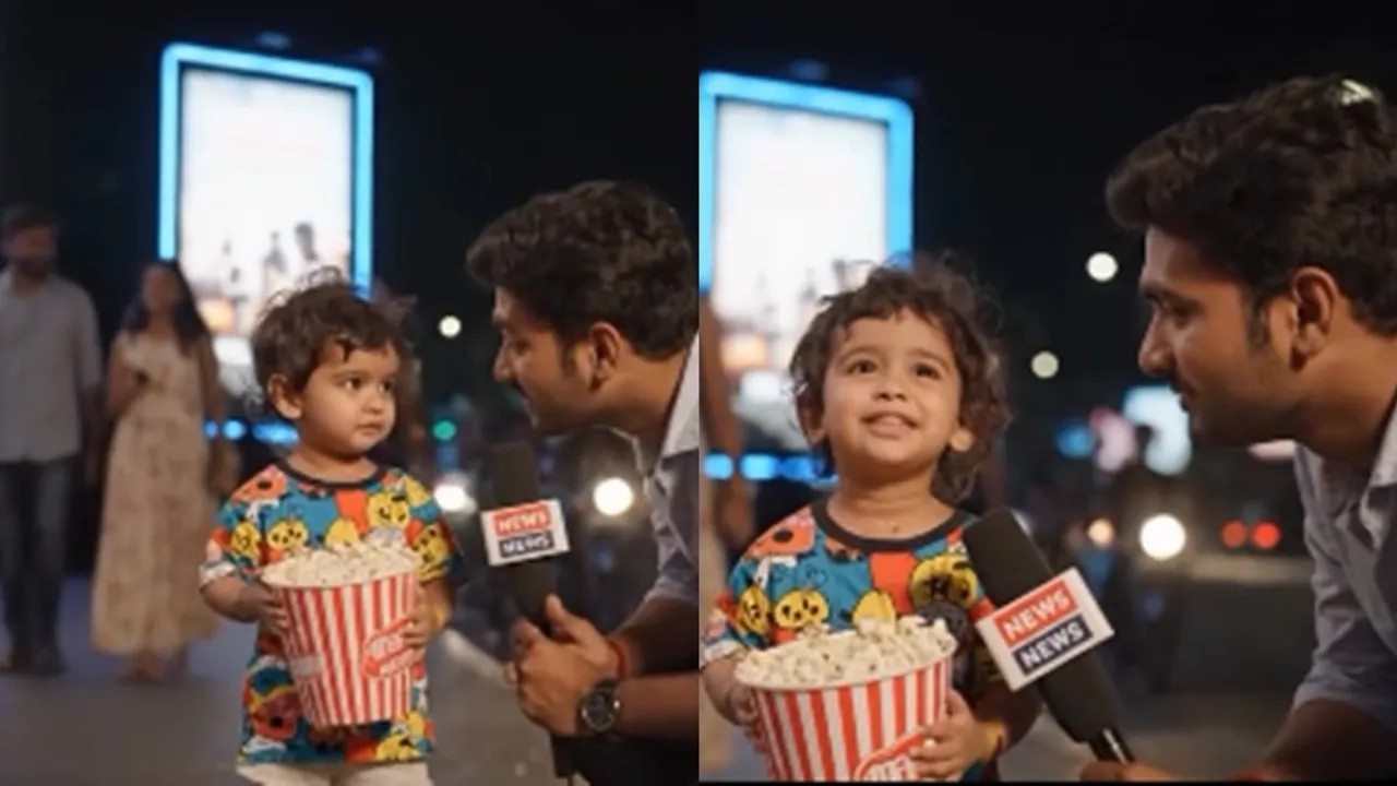 AI Viral Video of Kid Crying inside Theatre