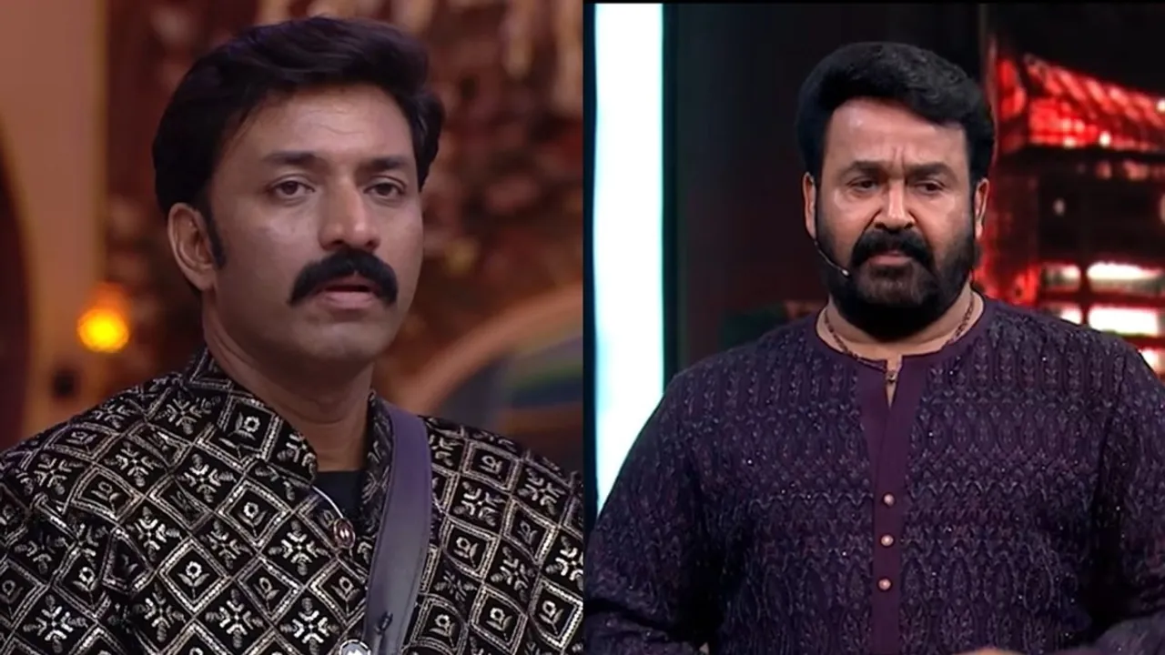 Bigg Boss Malayalam Season 7 Shanavas and Mohanlal