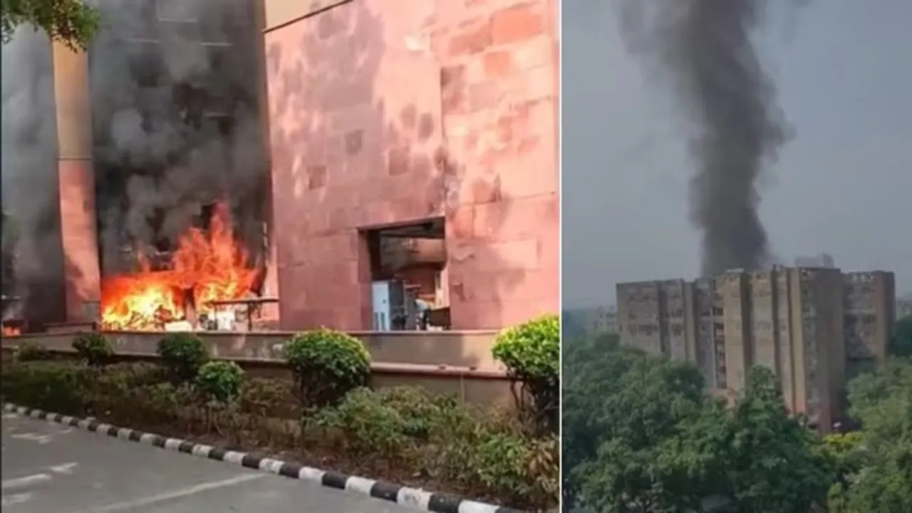 Fire breaks out MP flats