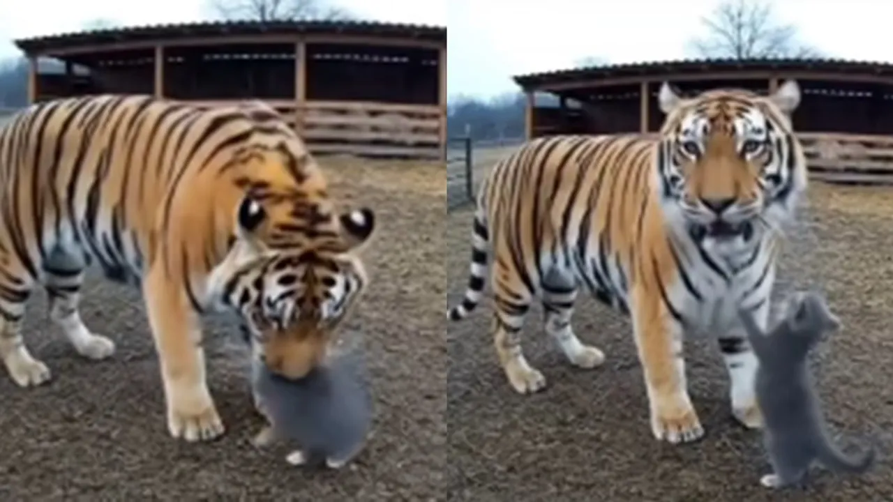 AI Cat and Tiger Viral Video