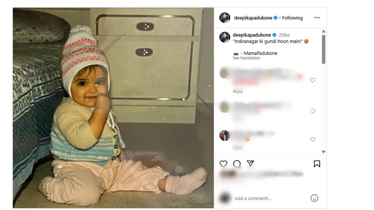 Deepka Padukone Childhood photo