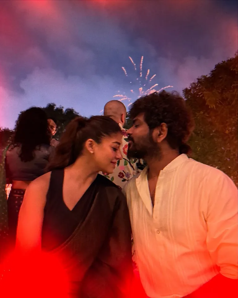 Nayanthara Vignesh Sivan Deepavali pics 8
