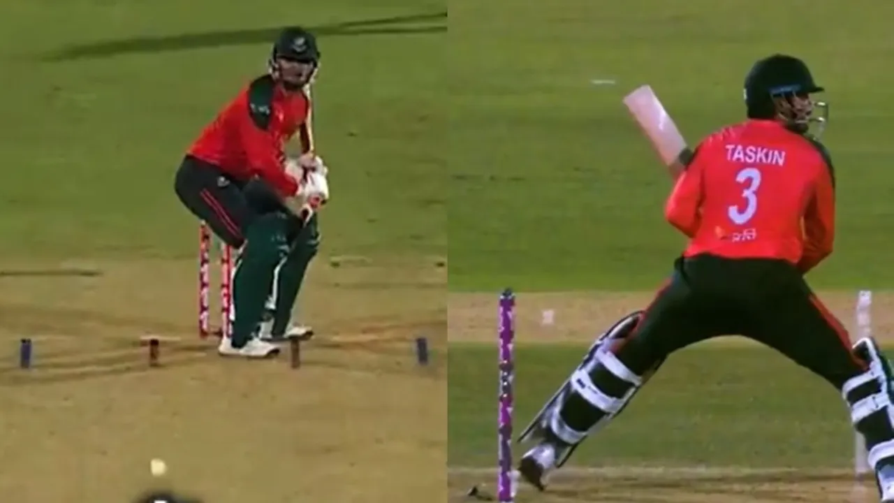 Taskin Ahmed Hit Wicket