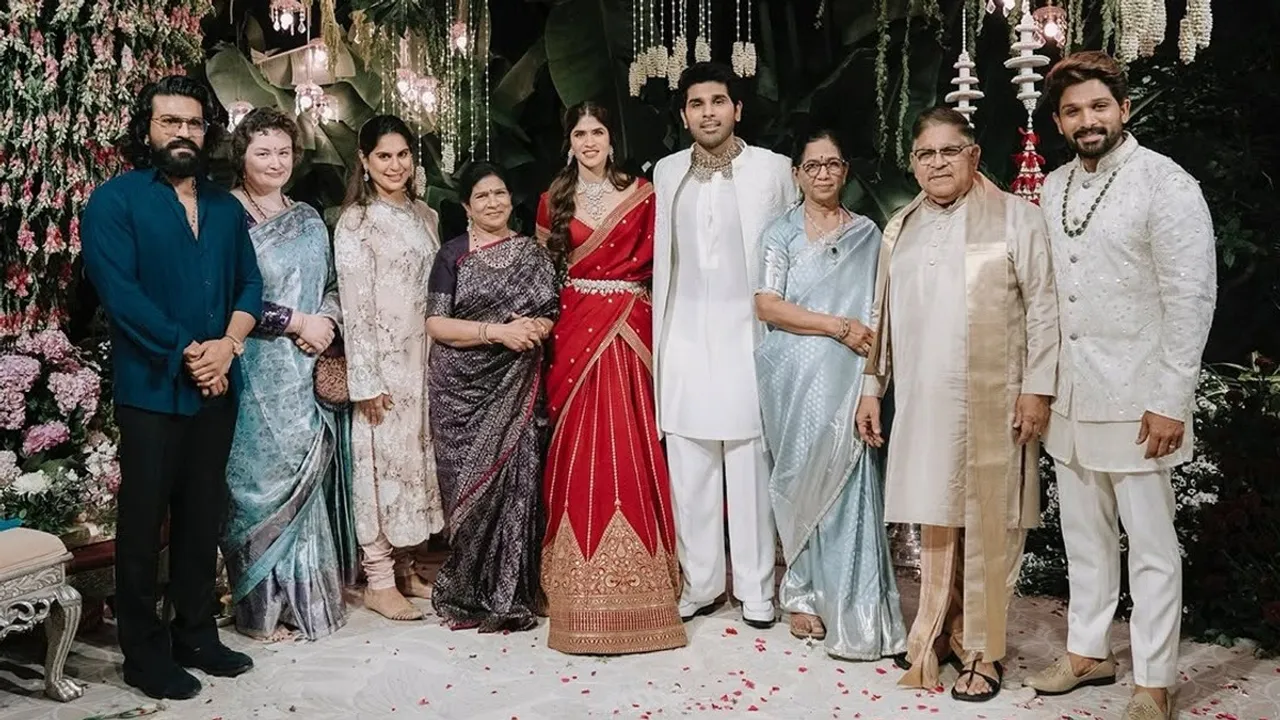 Allu Arjun Allu SirishNayanika engagement photos