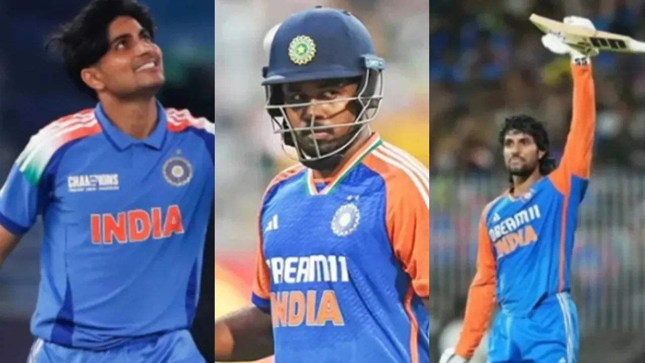 Sanju Samson Shubman Gill and Tilak Varma
