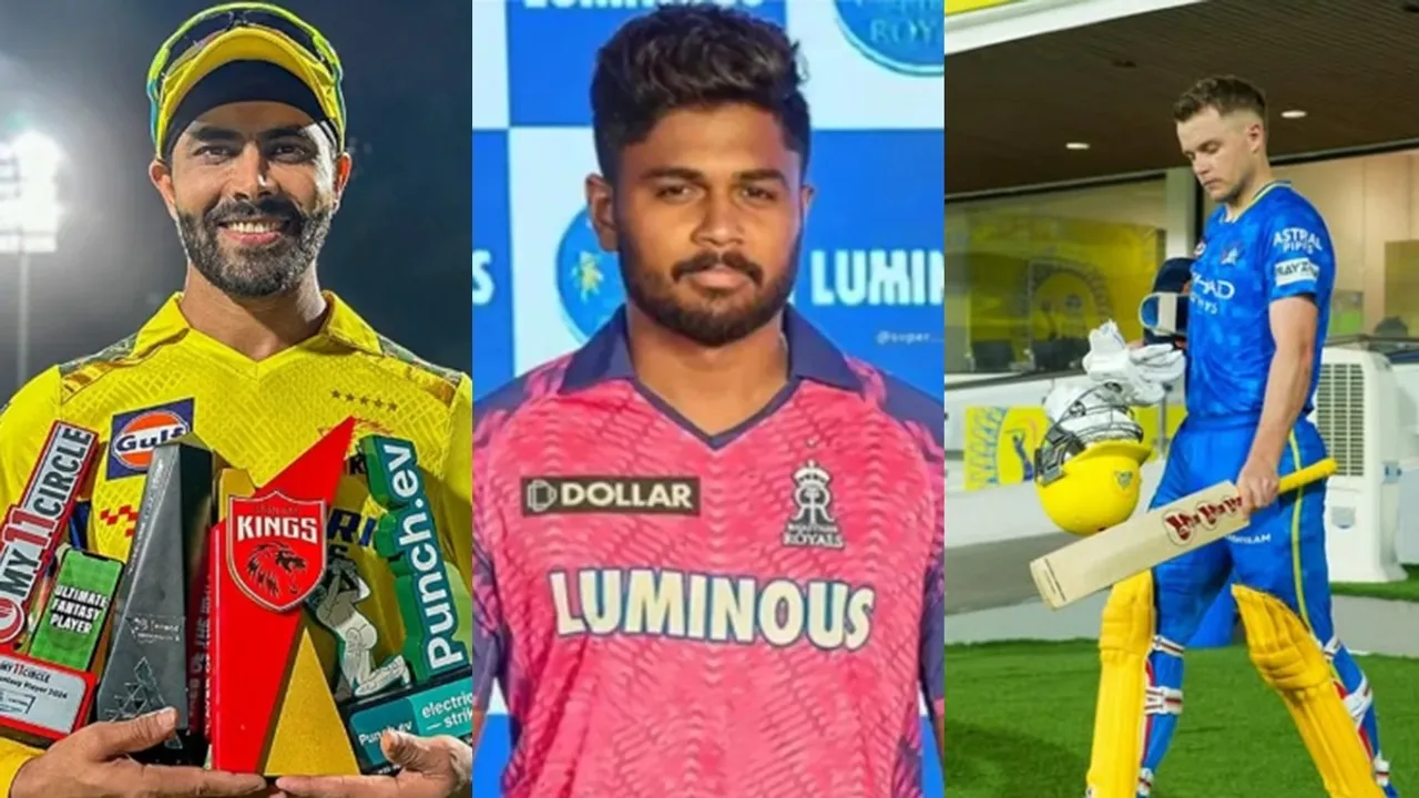 Sanju Samson Ravindra Jadeja and Sam Curran