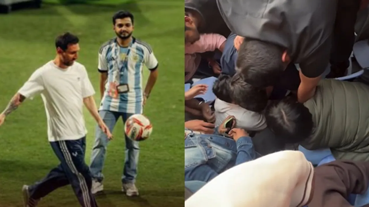 Lionel Messi Goal Kick Arun Jaitely Stadium Viral Video