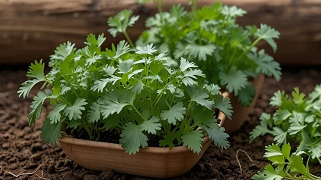 Coriander plant FI