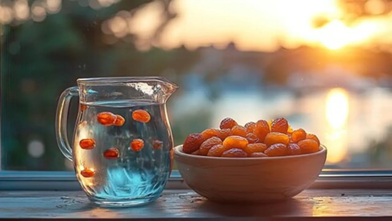 Raisin Soaked  Water FI