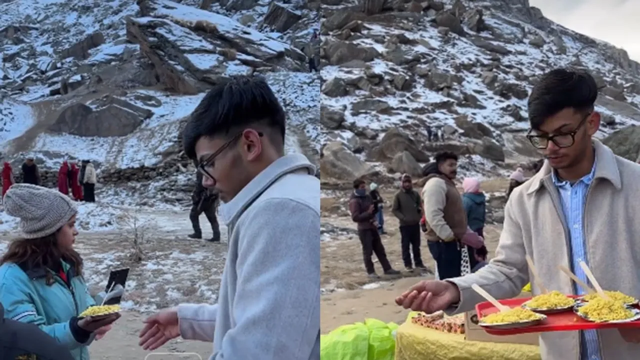 Maggi Noodles Manali Badal Thakur Viral Video