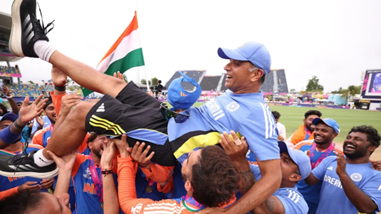 Rahul Dravid excitement | World Cup victory celebrations