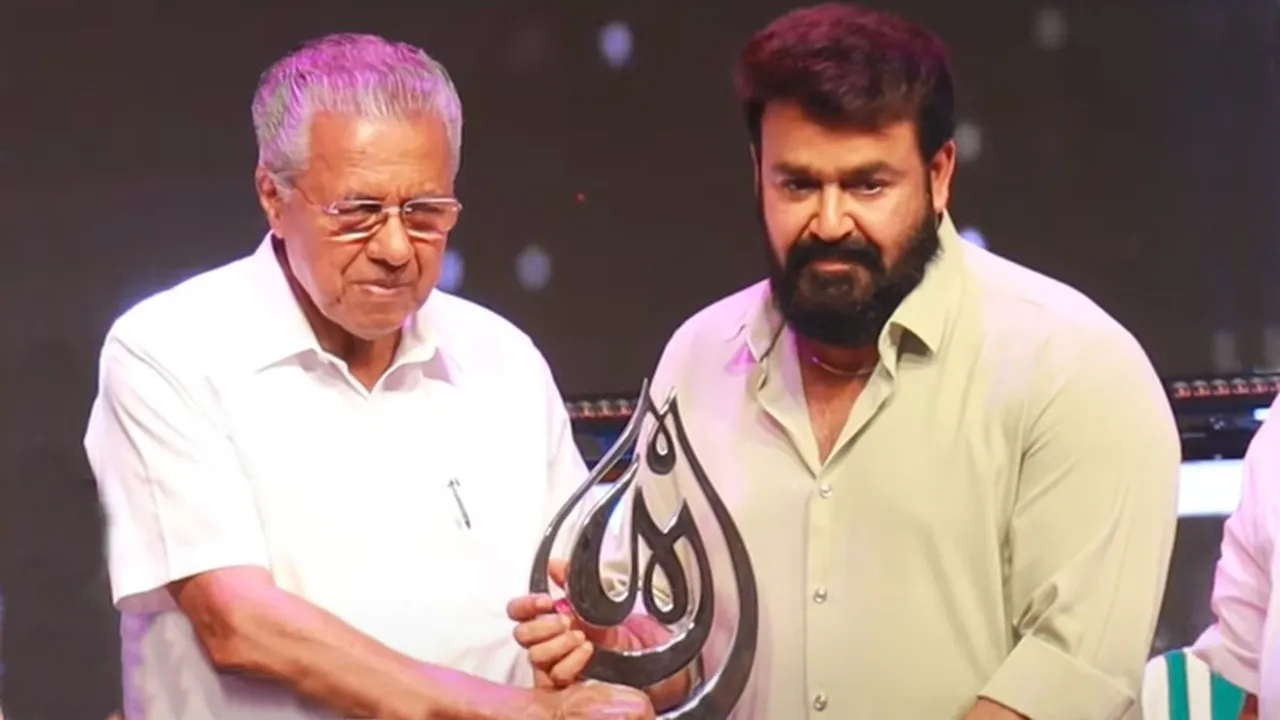 Mohanlal, Pinarayi Vijayan 
