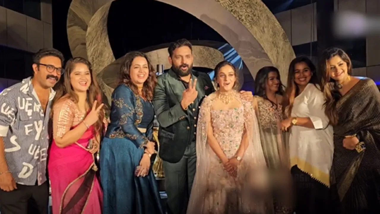 Bhavana at Ramya Nambeesan Brother wedding