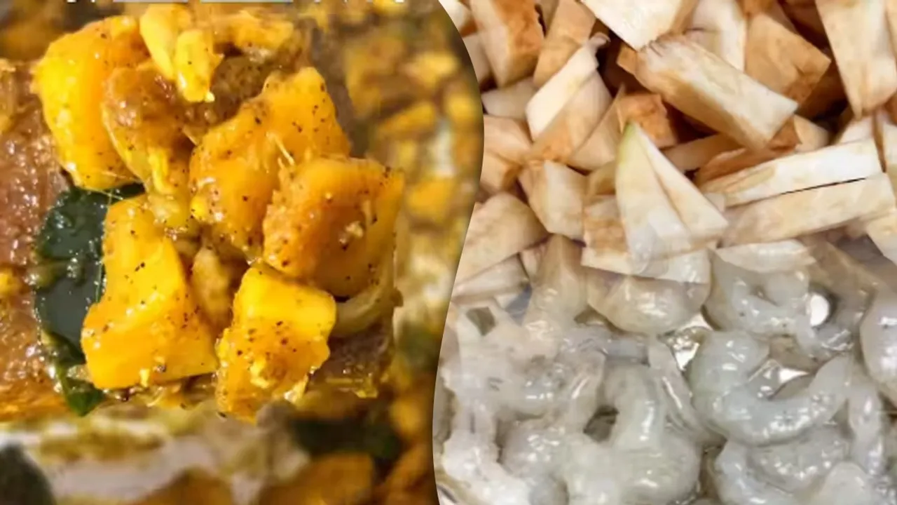 Kadachakka Prawns Roast