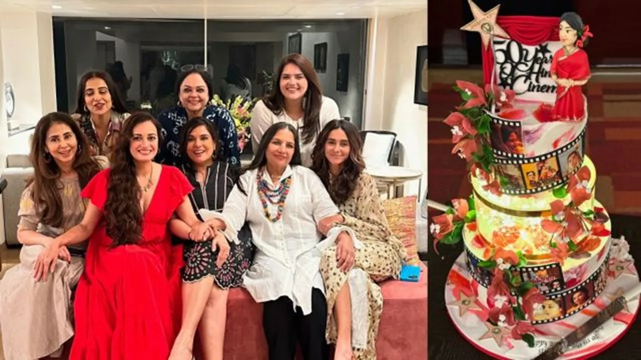 Inside Shabana Azmi 74th birthday party Photos