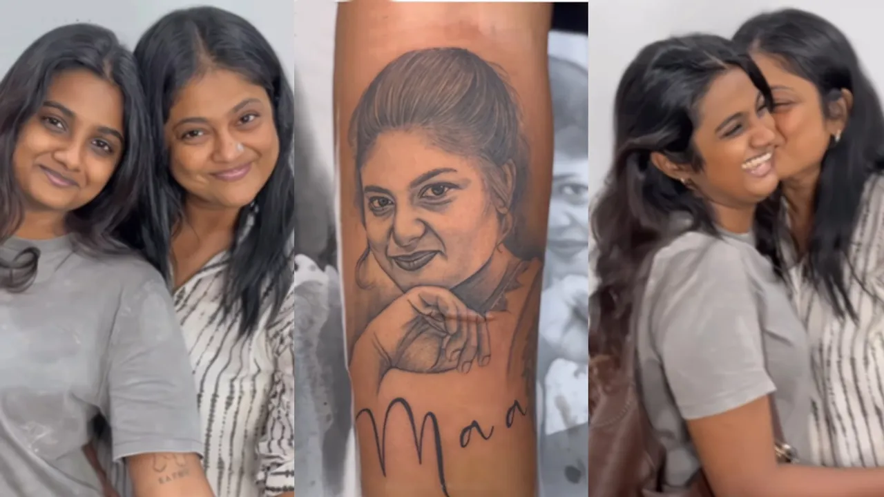 Manju Pillai, Daughter, Tattoo