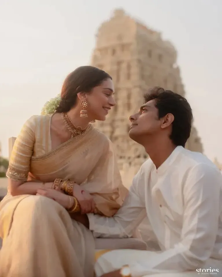 Aditi Rao Hydari Siddharth wedding pics fi