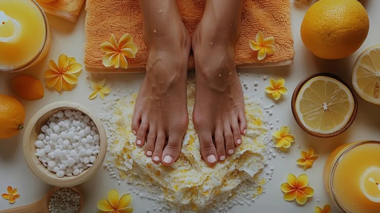 Multani mitti turmeric feet mask 